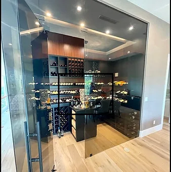 Smoked Glass Wine Room