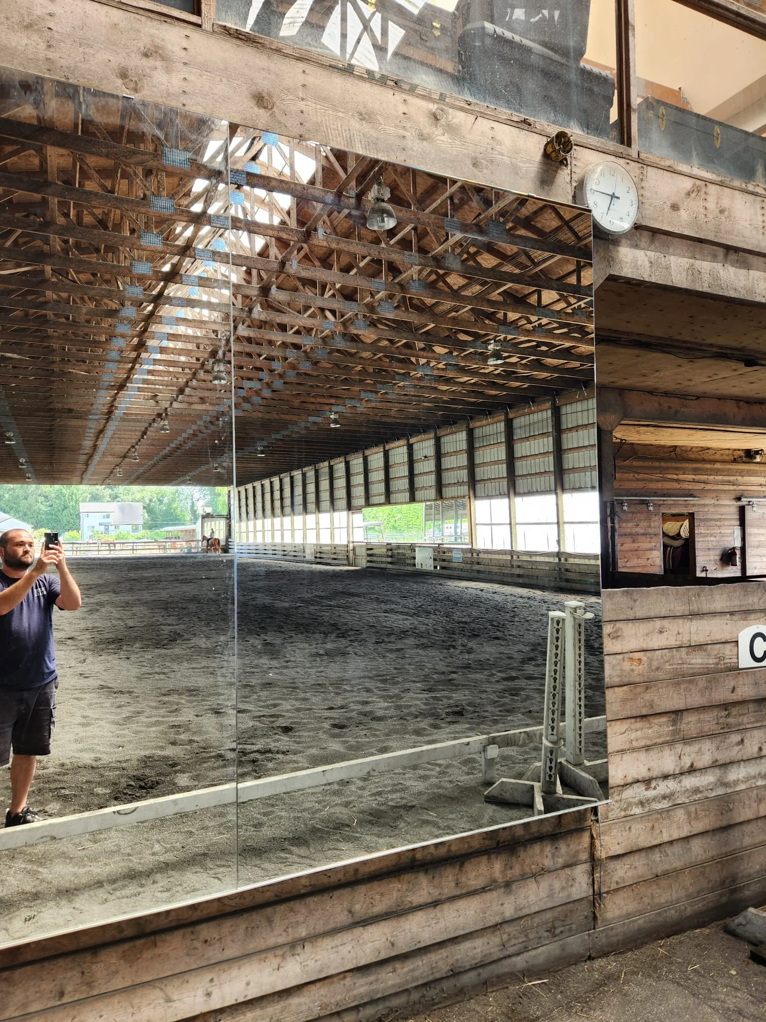 Horse Stable Arena Mirrors, Langley