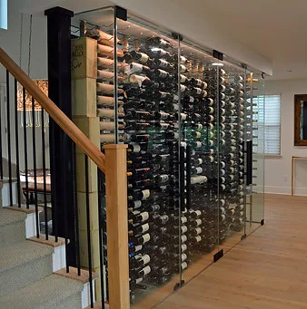 Under-Stair Wine Wall